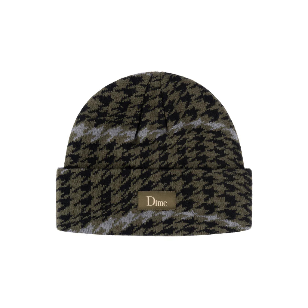 Dime wavetooth cuff beanie-(army green)