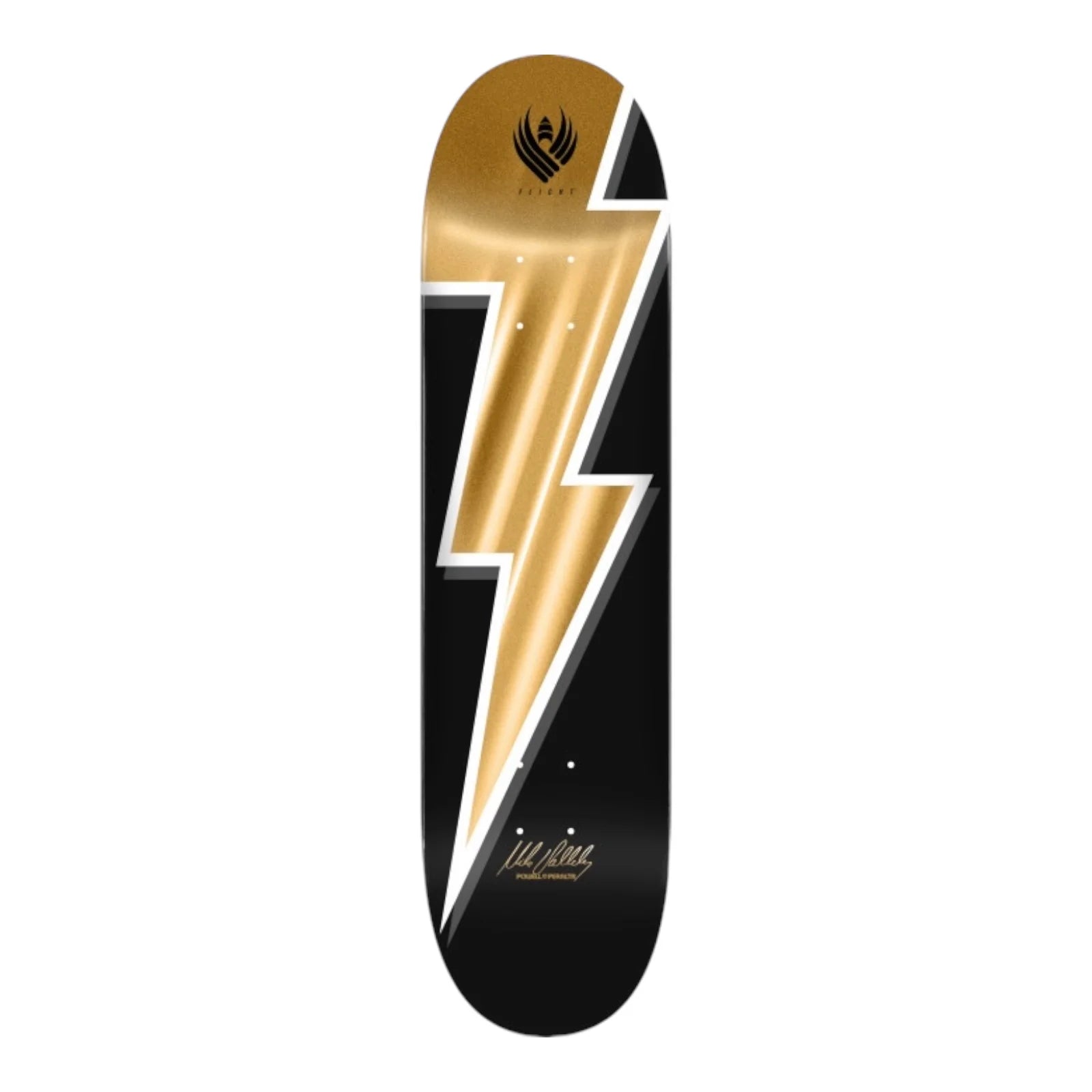 Powell Peralta Mike Vallely Lightning Bolt Flight Deck Gold Foil - (8.75)