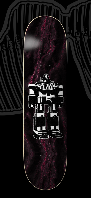 VINYL SPIRAL ROBOT MARBLE DECK (8.125/8.25/8.38)