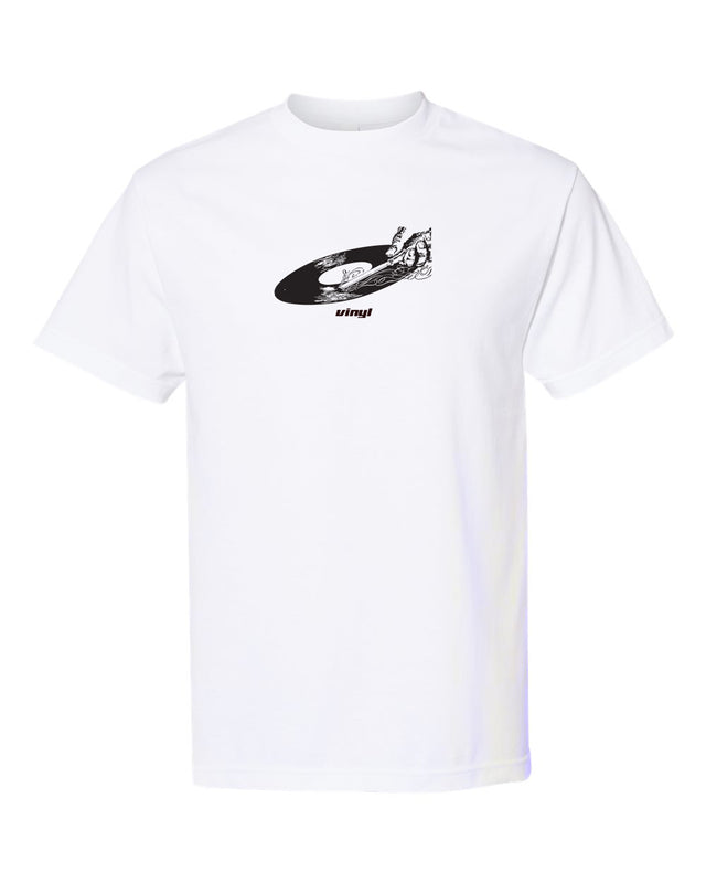 VINYL "RECORD" WHITE TEE