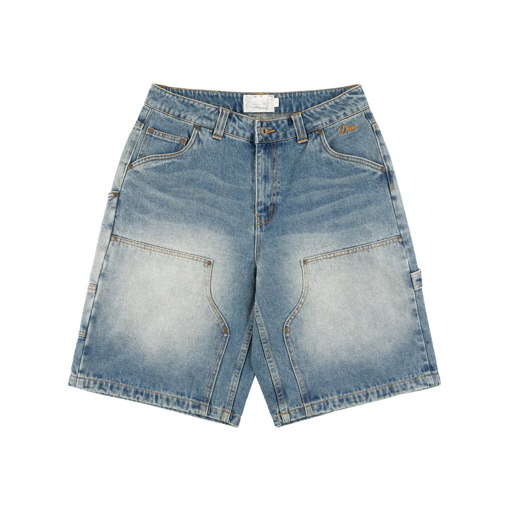 Dime Carpenter Denim Shorts-(sandblasted indigo)
