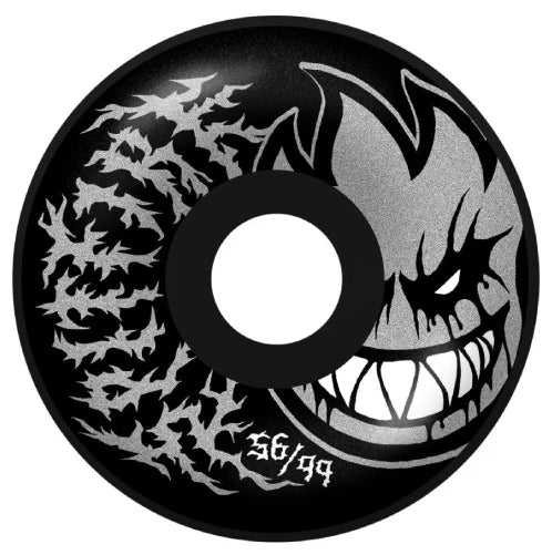 Spitfire Formula 4 Deathmask ii Radial Full Wheels Black (99D) - (56mm)